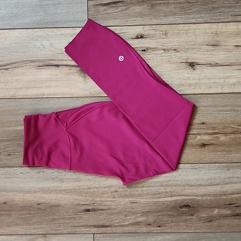 Lululemon Base Pace High-Rise Crop, 23", 4, Wild Berry